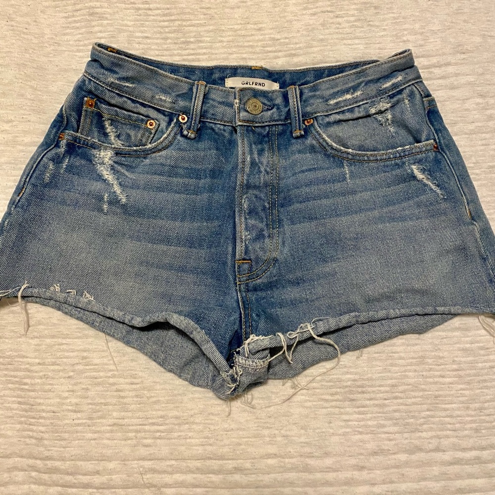 GRLFRND Cindy Denim High Rise Shorts